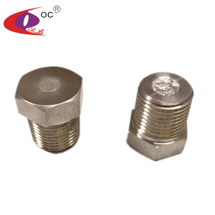 Plugue fusível de aço inoxidável 3/8 NPT com solda de baixo ponto de fusão